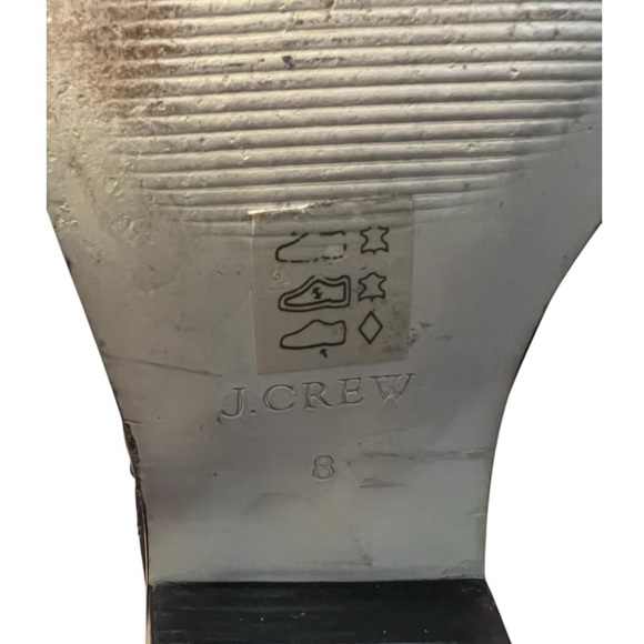 J. Crew Frankie Booties Black Pebbled Leather Casual Side Zip Ladies Size 8 - Picture 11 of 13